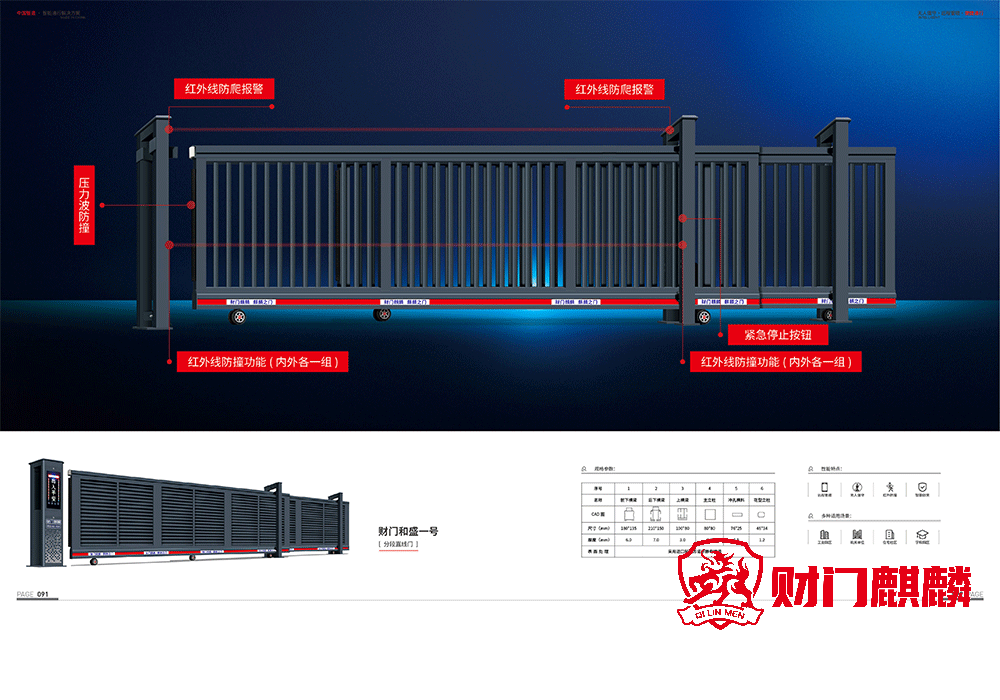 財門麒麟丨直線門產(chǎn)品介紹丨直線門系列